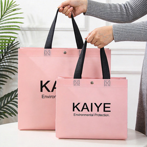 Sac fourre-tout <span class=keywords><strong>en</strong></span> tissu non tissé biodégradable et écologique, sacs d'épicerie personnalisés imprimés, vente <span class=keywords><strong>en</strong></span> gros - Product Image 3