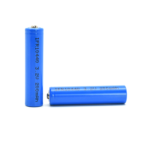 Lifepo4 cylindrical battery IFR10440 3.2 volts 200 mA per hour lifepo4 - Product Image 3