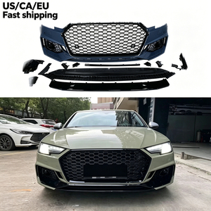 Kits de pare-chocs avant pour <span class=keywords><strong>Audi</strong></span> A4 <span class=keywords><strong>S4</strong></span>, matériau PP, style RS4, kits de carrosserie avec calandre noire pour <span class=keywords><strong>Audi</strong></span> A4 <span class=keywords><strong>S4</strong></span> B9 2017 2018 2019 <span class=keywords><strong>2020</strong></span> - Product Image 1