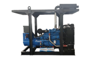 Groupe électrogène diesel Yuchai 120 kW refroidi par eau, 24 V, démarrage électrique, type silencieux, châssis ouvert, télécommande