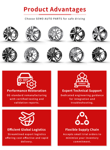 Jantes Flow Forming <span class=keywords><strong>16</strong></span>-17 <span class=keywords><strong>pouces</strong></span> 6x130 noires avec face usinée pour Hiace Crown Camry RAV4 Corolla - Product Image 5