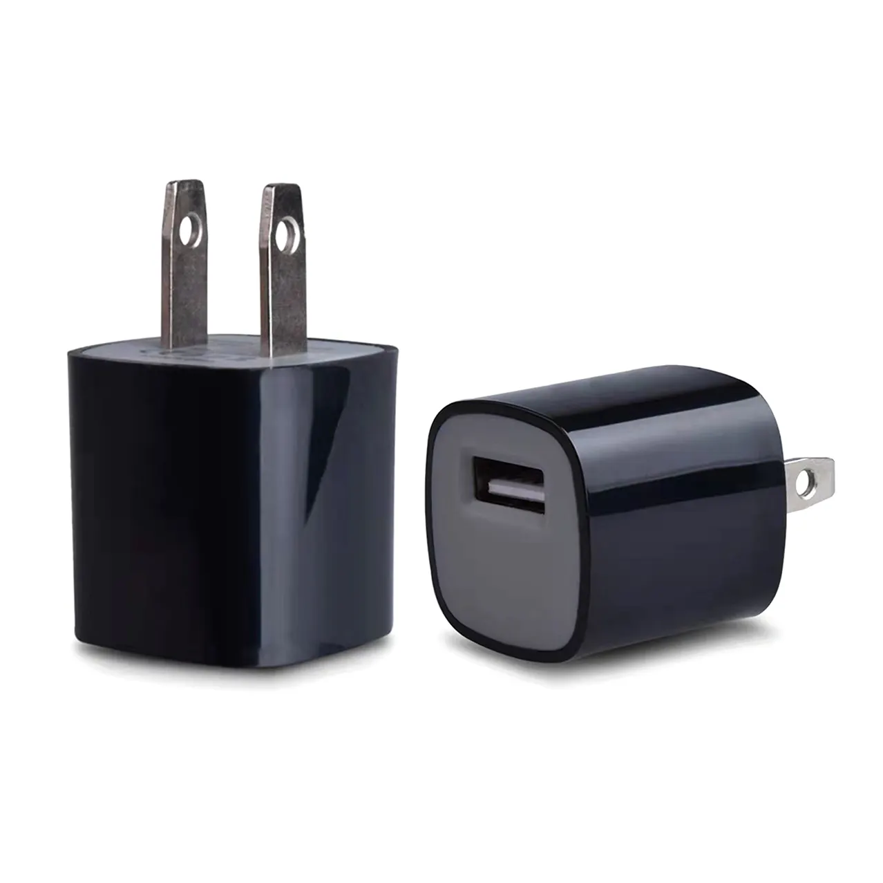 5W Single Port 1A USB Power Adapter AC Home Wall Charger US Plug Cube For Apple iPhone 11 XS 8 7 6 5 4