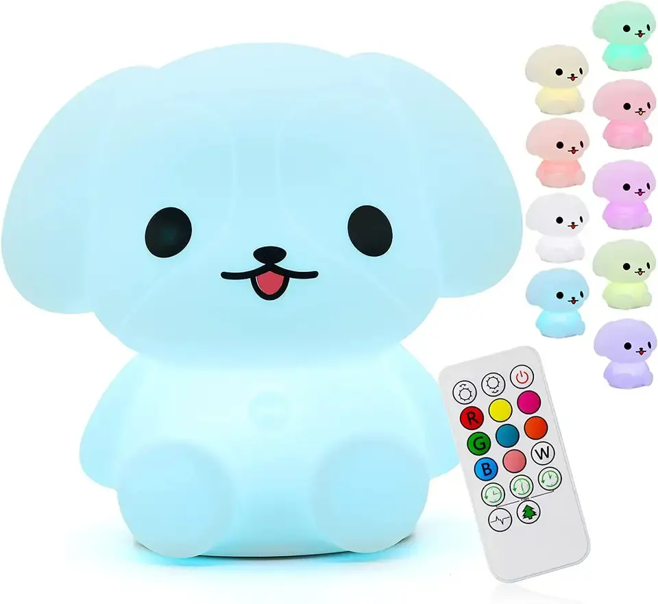 Mini belle Rechargeable Led doux au toucher Silicone veilleuse pour enfants Panda licorne ours bouddha lampe Silicone Animal veilleuse