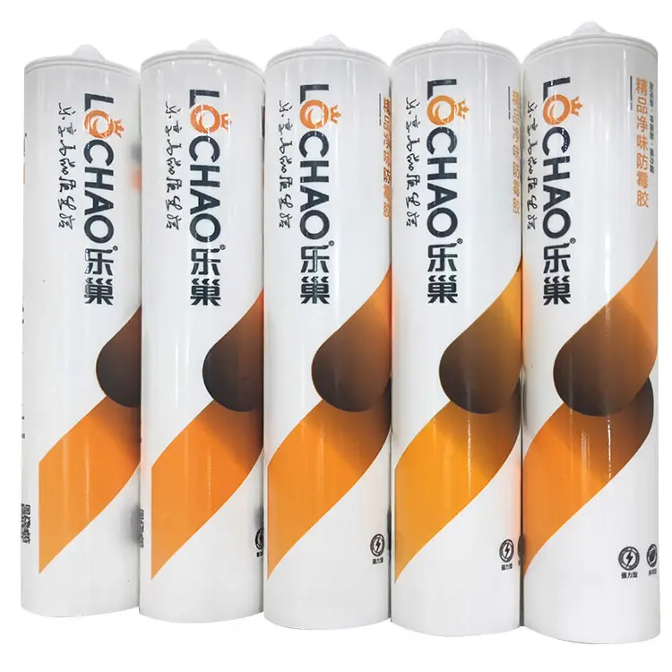 Sellador de silicona estructural neutral, sellador Adhesivo de silicona impermeable para mármol, sellador de silicona neutral resistente al fuego para edificios