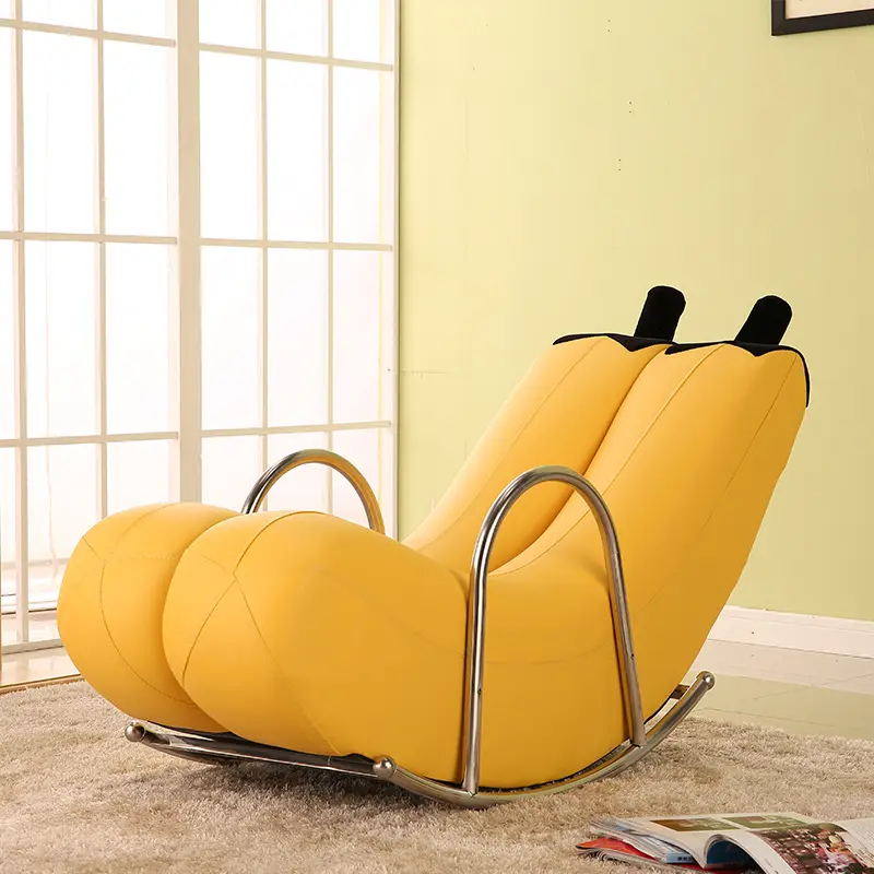 Creatieve Enkele Lui Couch Banaan Lounge Stoel Schommelstoel Mooie Slaapkamer Moderne Kleine Familie Sofa