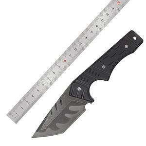 Cuchillo de Supervivencia para Exteriores Dark Thorn, Hoja de Acero Inoxidable con Punta Caída, Mango G10, con Funda - Product Image 6