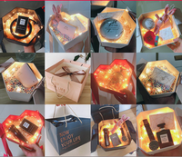 Boîte cadeau personnalisée, boîtes en papier recyclables, boîtes d'emballage de forme spéciale pour l'emballage de bougies avec laminage brillant et mat