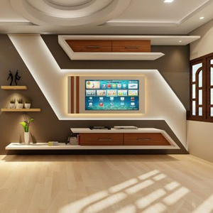 Meuble TV personnalisé SS304 anti-moisissure, haute qualité, couleurs froides, antirouille, meuble TV de salon en acier inoxydable 304 - Product Image 2