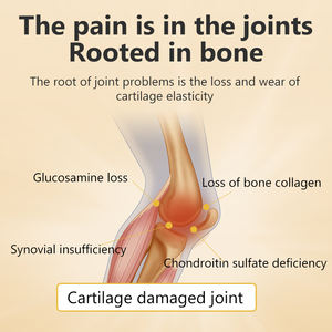 HEALMUSZ 100ml Gel de soin du corps à la glucosamine chondroïtine naturelle Gel de massage à soulagement rapide pour les douleurs articulaires du genou et du dos - Product Image 3