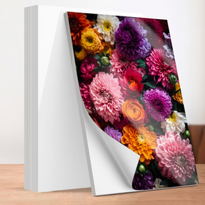 高品質インクジェット印刷光沢粘着ステッカー写真用紙 135gsm 150gsm 180gsm <span class=keywords><strong>A4</strong></span> A6 4R 3R サイズ - Product Image 1