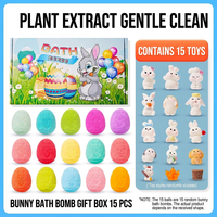 Tablette de bain effervescente parfumée en forme de lapin pour enfants, prête à l'emploi, pour une baignade moussante aux huiles essentielles - Fabriquée en Chine