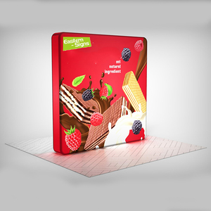 Expositor Publicitario Pop-Up de Tela, Soporte para Banner, Fondo para Ferias Comerciales, Mural de Fotos, Cabina Fotográfica, Caja de Luz LED - Product Image 4