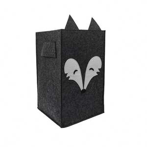 <b>Large</b> Sized Felt <b>Storage</b> <b>Baskets</b> with Handle Collapsible Convenient Home Organizer Containers for Kids - Product Image 1