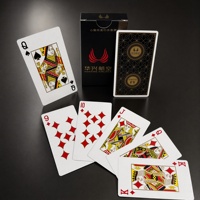Cartes à jouer en papier écologiques durables sur le thème des compagnies aériennes Black Gold, designs personnalisés, finition lisse, coins arrondis, vernies