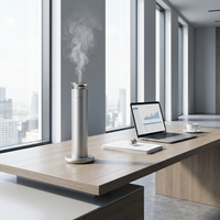 Diffuseur d'arômes commercial sans eau, intelligent, sur pied, en aluminium, alimenté par USB, contrôlé par application et télécommande, pour hôtels