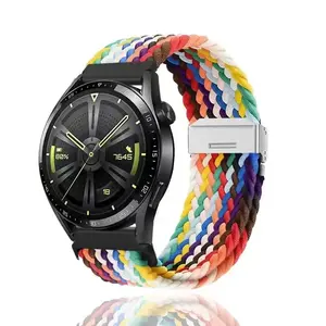 Factory price 20mm 22mm Smart watch bands for garmain fenix 7/7s/6s / epix/ runner 945/instinct 2s Nylon elastic watch strap