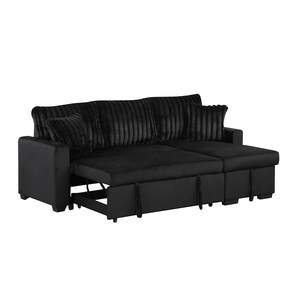 Sofá <span class=keywords><strong>Cama</strong></span> <span class=keywords><strong>Puff</strong></span> de 3 Plazas Color Beige PZCN HOME para Sala de Estar con Almacenamiento - Product Image 5