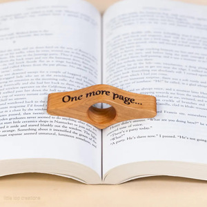 Handmade thân thiện với môi gỗ Thumb <span class=keywords><strong>Book</strong></span> Page <span class=keywords><strong>Holder</strong></span> dịp giáng sinh khắc tính năng - Product Image 3