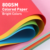 100 feuilles de papier couleur pastel multi-usage pour copie, fax, impression laser, pour le bureau, l'école, le dessin, l'impression, l'artisanat