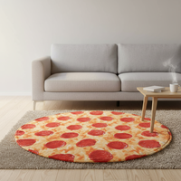 Couverture en flanelle super douce tricotée, portable, motif quatre burritos tortillas pizza, taille adulte