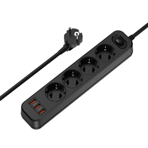 OL EU Electric Power Strip 3/4 Outlets Cable de extensión de toma de corriente con puertos USB <span class=keywords><strong>Protector</strong></span> contra sobretensiones Power Strip - Product Image 5