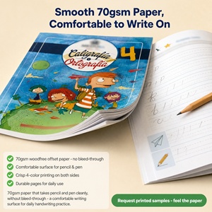 Cuaderno de Escritura en <span class=keywords><strong>Español</strong></span> Educativo, 4 Colores, Encuadernación Perfecta, Laminado Brillante, Libro de <span class=keywords><strong>Ejercicios</strong></span> - Product Image 3
