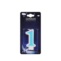 Bougies personnalisées sans fumée à paillettes bleues avec chiffres pour anniversaire, Nouvel An, Diwali, Pâques, Ramadan, gâteaux et fournitures de fête