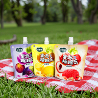 Sachet Doypack en plastique refermable, écologique, étanche et recyclable, avec bec verseur, pour jus, lait et liquides, 100ml, 120ml, 150ml