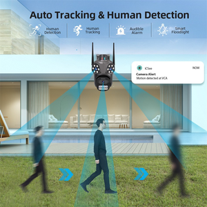 <span class=keywords><strong>3</strong></span> obiettivi 9MP telecamera di sicurezza Wifi Wireless esterna bidirezionale di rilevamento del movimento Audio PTZ telecamera telecamera Cctv sicurezza domestica - Product Image 4