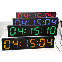 Cronómetro Digital Electrónico LED de 6 Dígitos y 6 Pulgadas para Maratón, Alta Precisión, Programable, con Cuenta Regresiva, Resistente al Agua, para Eventos de Atletismo