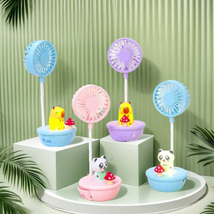 Ventilateur de bureau de dessin animé avec angle réglable, chargeur USB, ventilateur de refroidissement portable pour la décoration de la chambre des enfants, cadeau - Product Image 1