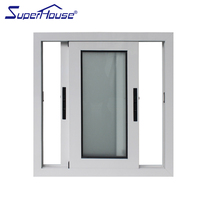 Ventanas y Puertas Modernas Resistentes a Huracanes, Vidrio Triple, Marco de Aluminio, Estilo Abatible y Corredero, Cortina Colgante para Apartamentos