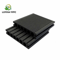 Plancher en composite bois-plastique écologique WPC 140 mm 25 mm Planche de terrasse WPC pour terrasse extérieure piscine