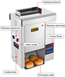 Hamburguesa totalmente automática Calefacción Hamburguesa comercial Crawler Carta para hornear Embrión Pollo Rollo Corteza Pan Equipo - Product Image 4