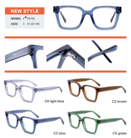 Lunettes de vue pour hommes, montures optiques personnalisables de luxe en acétate, anti-lumière bleue, pour femmes