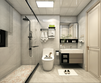Marbre naturel brossé imperméable moderne pour la décoration des sols et des murs des salles de bain des villas, des hôtels et des appartements
