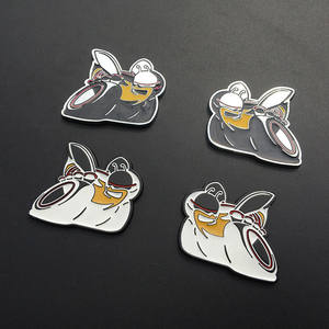 Stock disponible abejas 3D Metal pegatina motorista Logo coche decoración personalizada marcador lateral - Product Image 5