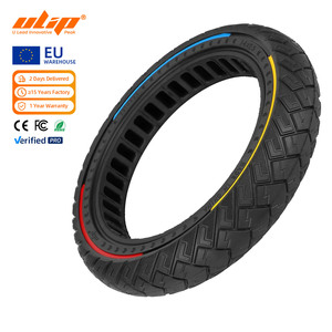 Pneu solide Ulip 14*2.5 à motif d'aile tricolore, haute résilience, résistant à l'usure, antidérapant pour scooter électrique 14 pouces - Product Image 1