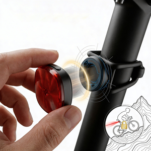 Juego de Luces para Bicicleta con Visibilidad Diurna de 300 Lúmenes IPX5, DRL, Atrae la Atención del Conductor - Product Image 1