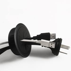 50 60mm caoutchouc ABS œillets joint maison bureau bureau Table armoire câbles fil organisateur câble passant boîte matériel accessoires - Product Image 5