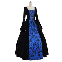 Vente flash Nouvelle robe de cour médiévale au design explosif Robe gothique victorienne MOQ faible Super grande taille Robes de soirée
