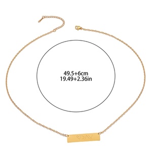 Collar de Acero Inoxidable Europeo y Americano que No Destiñe, con <span class=keywords><strong>un</strong></span> Diseño Elegante Inspirado en la Tendencia de los Influencers - Product Image 2