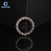 Bague pour homme en argent sterling 925, sertie de diamants Moissanite couleur D VVS certifiés GRA, style Hip Hop Iced Out, bijoux fins