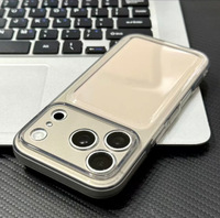 Coque personnalisable antichoc à coussin d'air pour iPhone 18 17 Pro Max en TPU, grande fenêtre, couleur unie, anti-traces de doigts, protection optimale