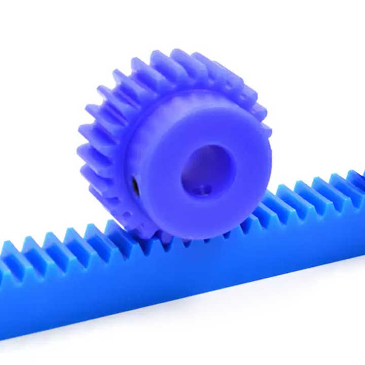Blue Nylon Gear 1M 15T-150T Cylindrical Spur Gear Plastic Positive Gear ...