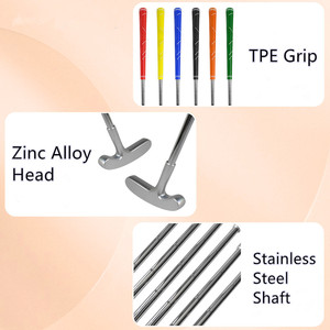 พัตเตอร์ไม้กอล์ฟสองสีสำหรับเด็กและผู้ใหญ่ - Product Image 3