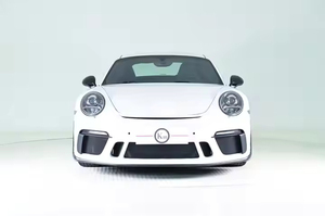 Km สำหรับ Carrera 2016-2019ปี991.2 GT3อัพเกรดแห้งคาร์บอนไฟเบอร์ด้านหน้าแยกขอบด้านหน้าสปอยเลอร์สไตล์ GT3 - Product Image 3