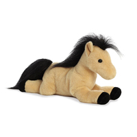 2025 grand jouet de cheval doux en peluche de logo personnalisé conçu en usine polyester PP jouets en peluche d'animaux remplis de coton