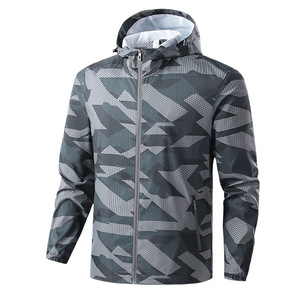ANSZKTN ANSZKTNize Chaqueta cortavientos para exteriores para hombre Chaqueta cortavientos impermeable con capucha ANSZKTN - Product Image 2