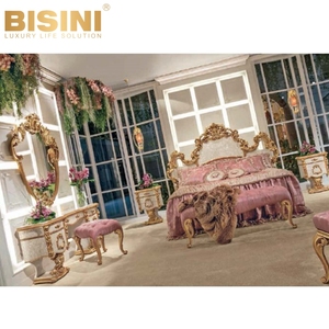 Bonito estilo barroco francés princesa dormitorio hecho a mano tocador madera tallada Shell parquet tocador <span class=keywords><strong>Rosa</strong></span> taburete conjunto - Product Image 6